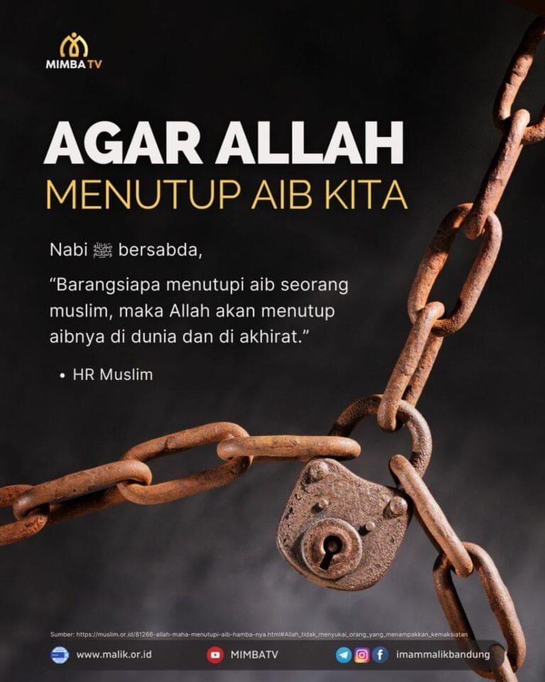 Agar Allah Menutupi Aib Kita Agar Allah Menutupi Aib Kita