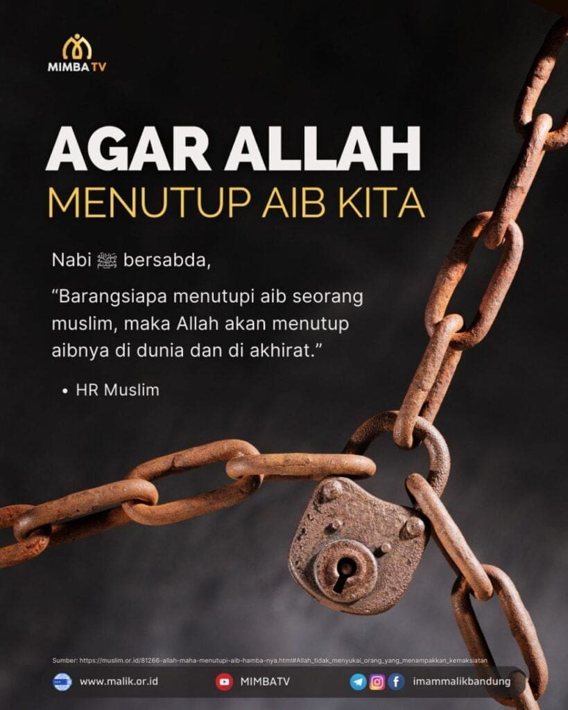 Agar Allah Menutupi Aib Kita