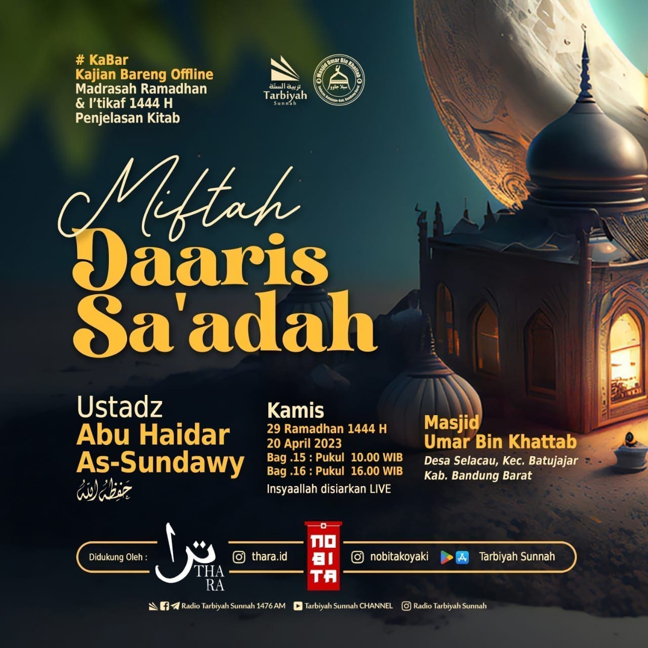 Jadwal Kajian Bandung: Kitab Miftah Daaris-Sa’adah