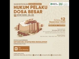Kitab Tauhid : Hukum Pelaku Dosa Besar - Ustadz Dr Syafiq Riza Basalamah MA
