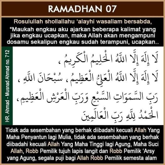 07 RAMADHAN 1445