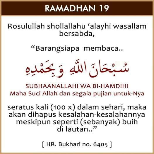 19 RAMADHAN 1445