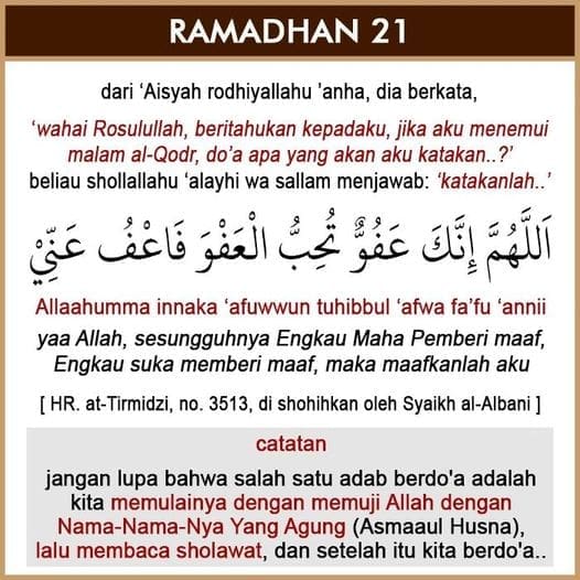 21 RAMADHAN 1445