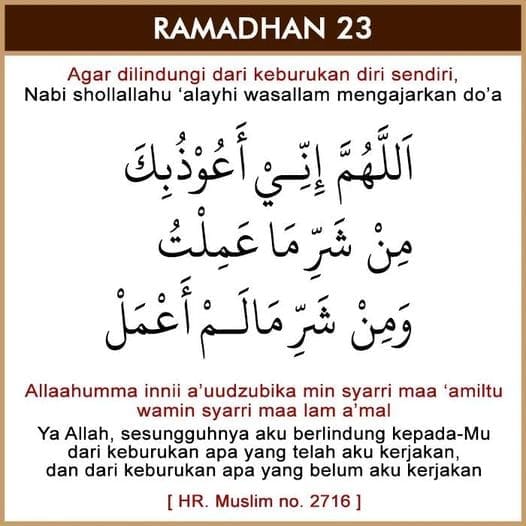 23 RAMADHAN 1445