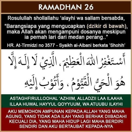 26 RAMADHAN 1445