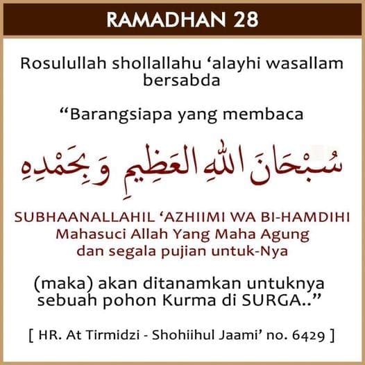 28 RAMADHAN 1445