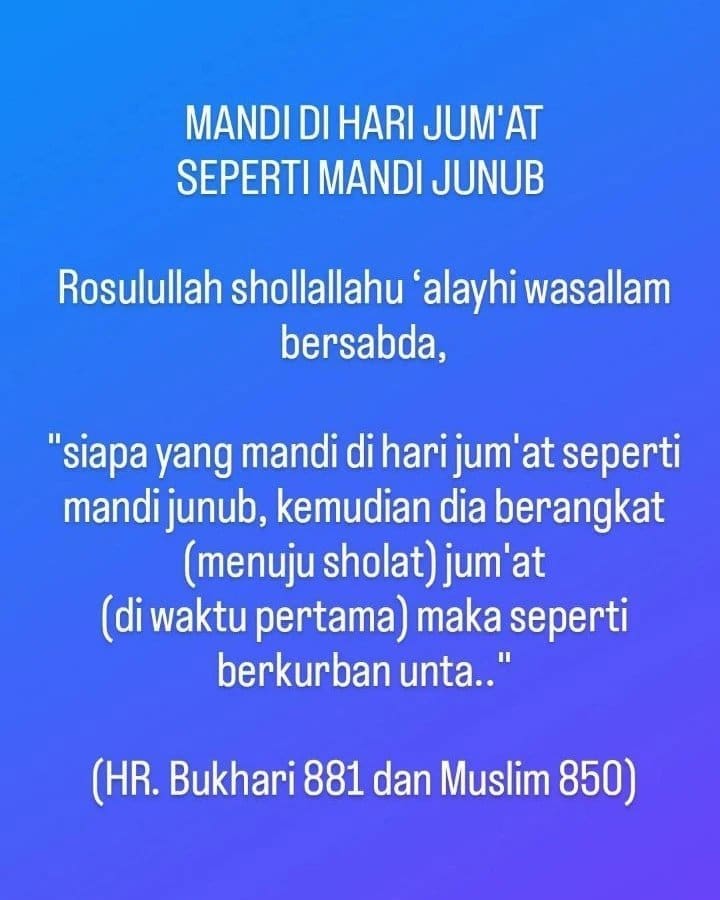 mandi di hari Jum’at