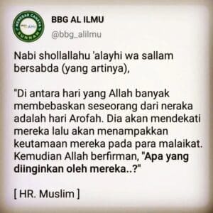 AMPUNAN ALLAH DI HARI AROFAH

Ibnu Rojab rohimahullah menyebutkan bahwa,

Ibnu U...