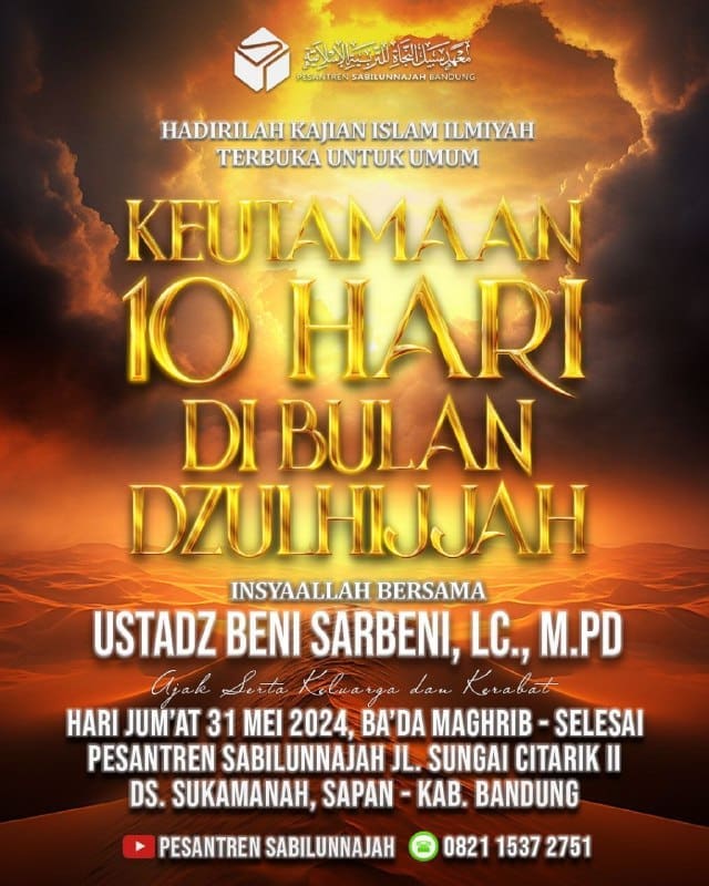 KAJIAN ISLAM ILMIYAH: Pembahasan : ❝ *KEUTAMAAN 10 HARI DI BULAN DZULHIJJAH* Ber…