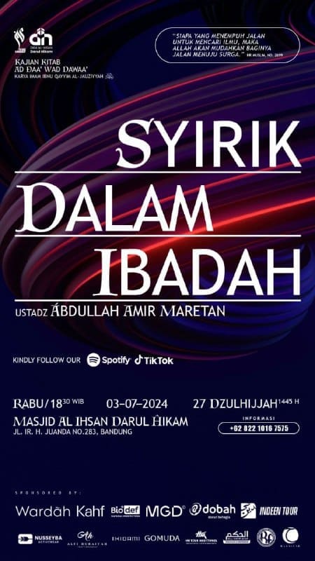 KAJIAN RABU Tak disangka.. Ibadah yang aku lakukan, ternyata mengandung kesyirik…