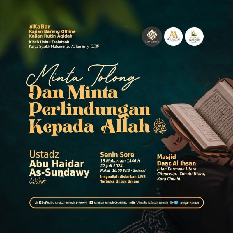 KITAB USHUL TSALATSAHKaBar Kajian Bareng Offline  Senin Sore