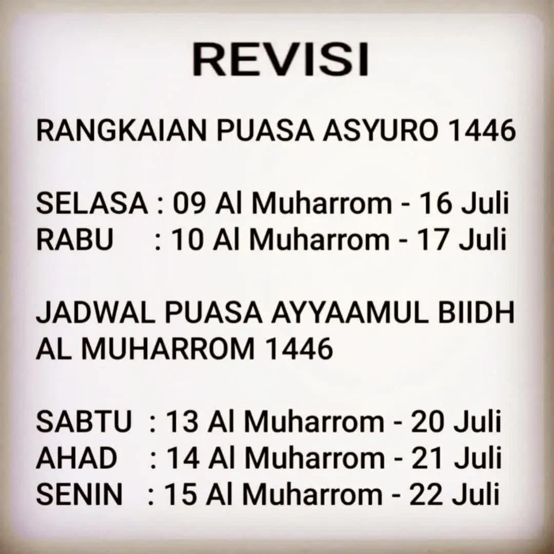 REVISI

Sehubungan dengan :
– adanya perbedaan (hasil rukyatul hilal dan hisab) …