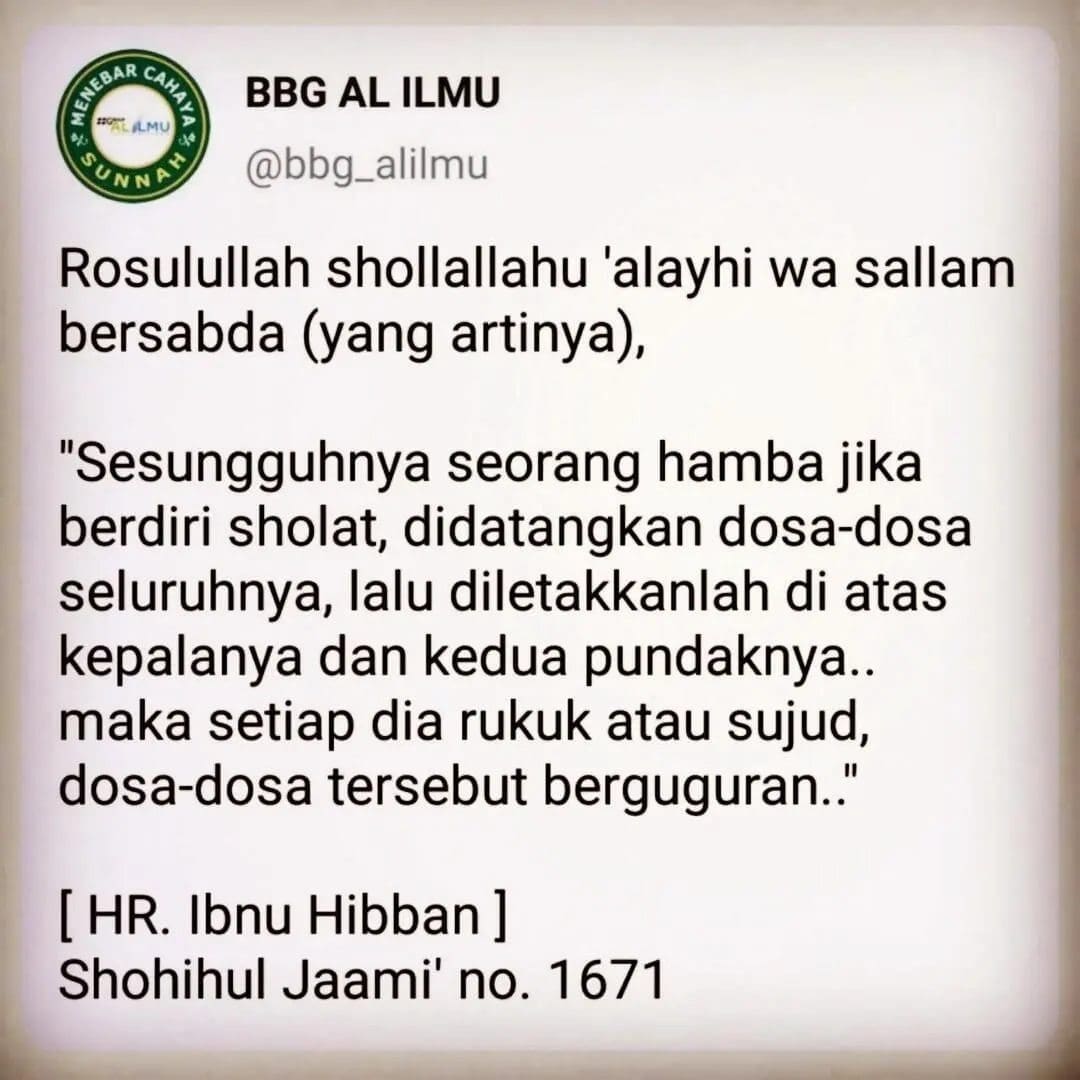 mari perbanyak sholat-sholat sunnah yang telah diajarkan oleh Rosulullah shollal…