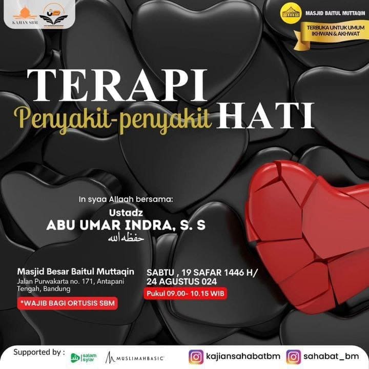 _Bismillah…_ *Pemateri :  Ustadz Abu Umar Indra, S.S. Hafidzahullah* *Pukul 09…