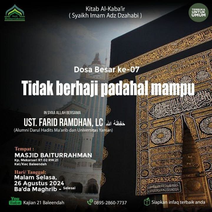 *Masjid Baiturrahman*Kp. Mekarsari rt 02 rw 21BaleendahMasjid Baiturrahmanhttps…