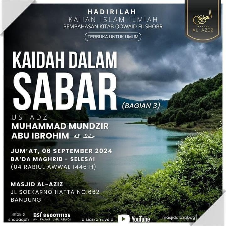 _Bismillah…_ Pemateri : *Ustadz Muhammad Mundzir Abu Ibrohim Hafizhahullah* *B…