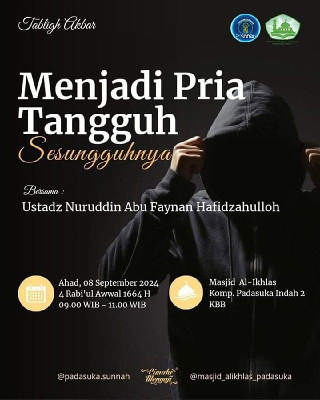 _Bismillah…_ Pemateri :*Ustadz Nuruddin Abu Faynan Hafizhahullah* *Pukul 09.00…