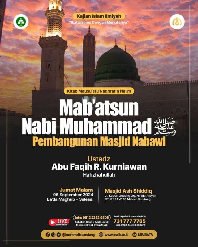 _Bismillah…_Pemateri : *Ustadz Abu Faqih R. Kurniawan Hafizhahullah* *Ba’da Ma…