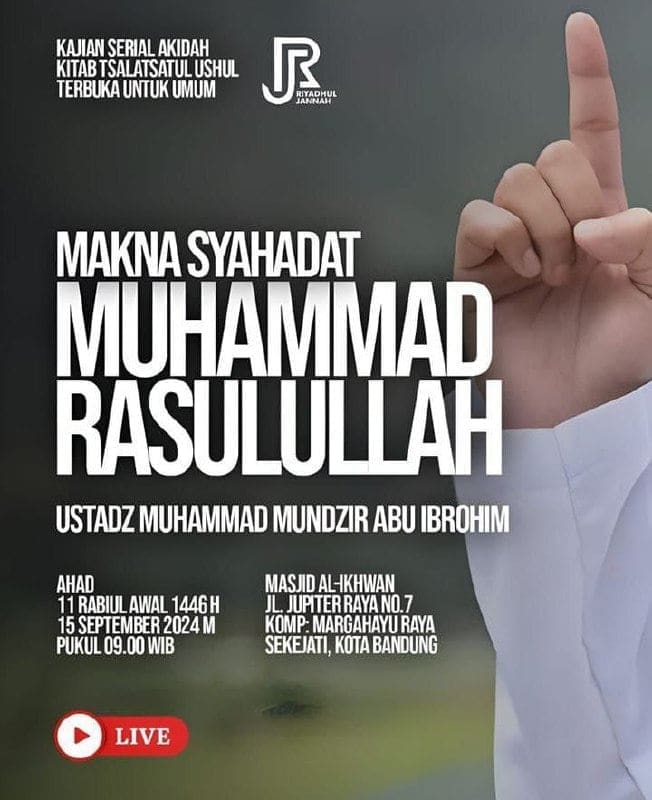 _Bismillah…_Pemateri: *Ustadz Muhammad Mundzir Abu Ibrohim Hafizhahullah* *Puk…