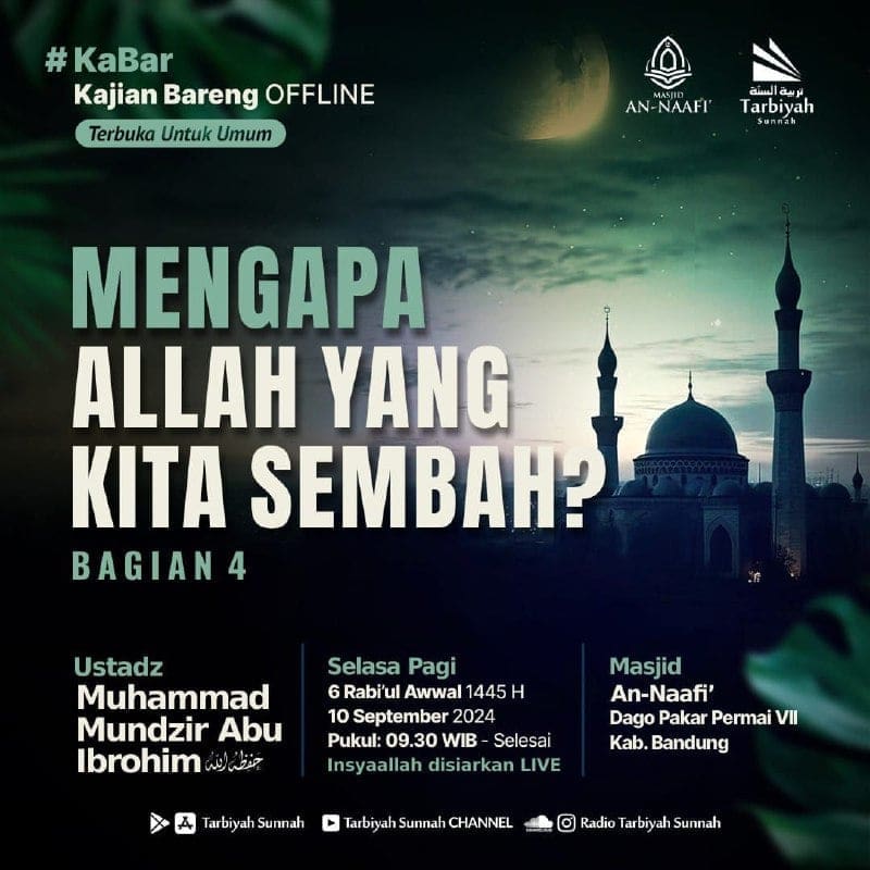 *#KaBar**Kajian Bareng OFFLINE**Yayasan Tarbiyah Sunnah*Terbuka Untuk Umum——…