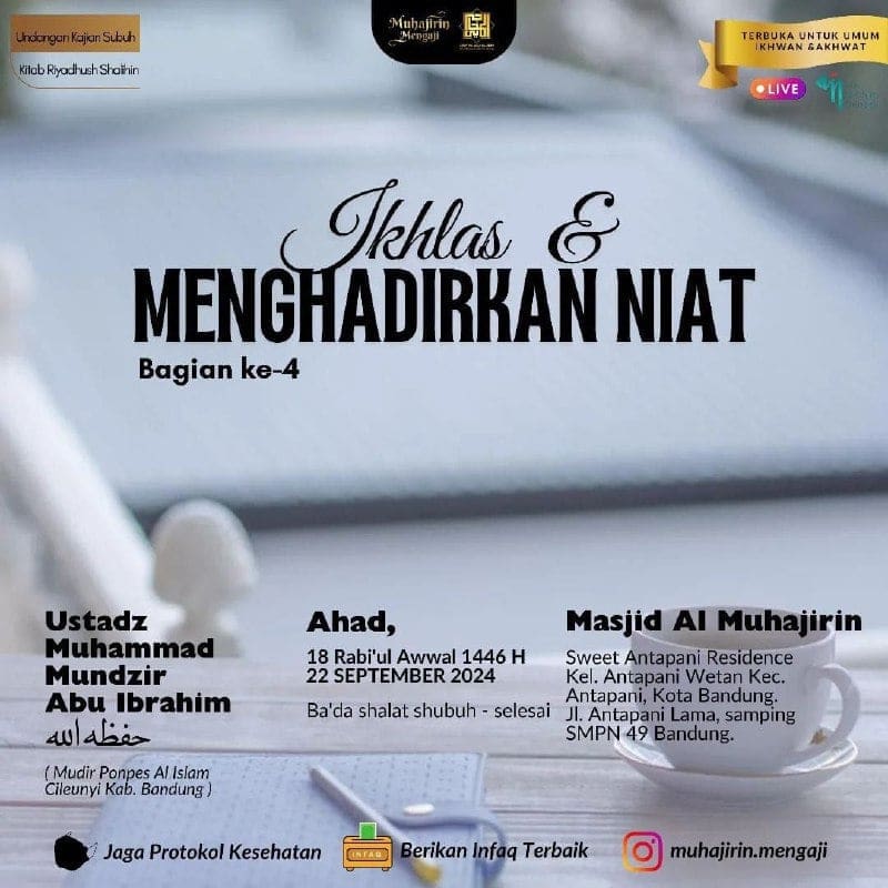 Bismillah*Kajian Kitab “Tsalatsatul Ushul”*Buah karya Syaikh Muhammad at-Tamimi …