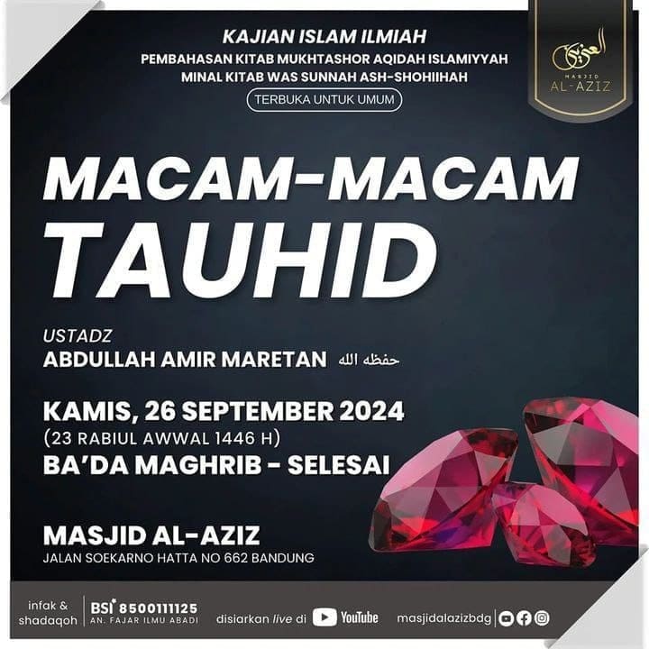 _Bismillah…_ Pemateri : *Ustadz Abdullah Amir Maretan Hafizhahullah* *Ba’da Ma…