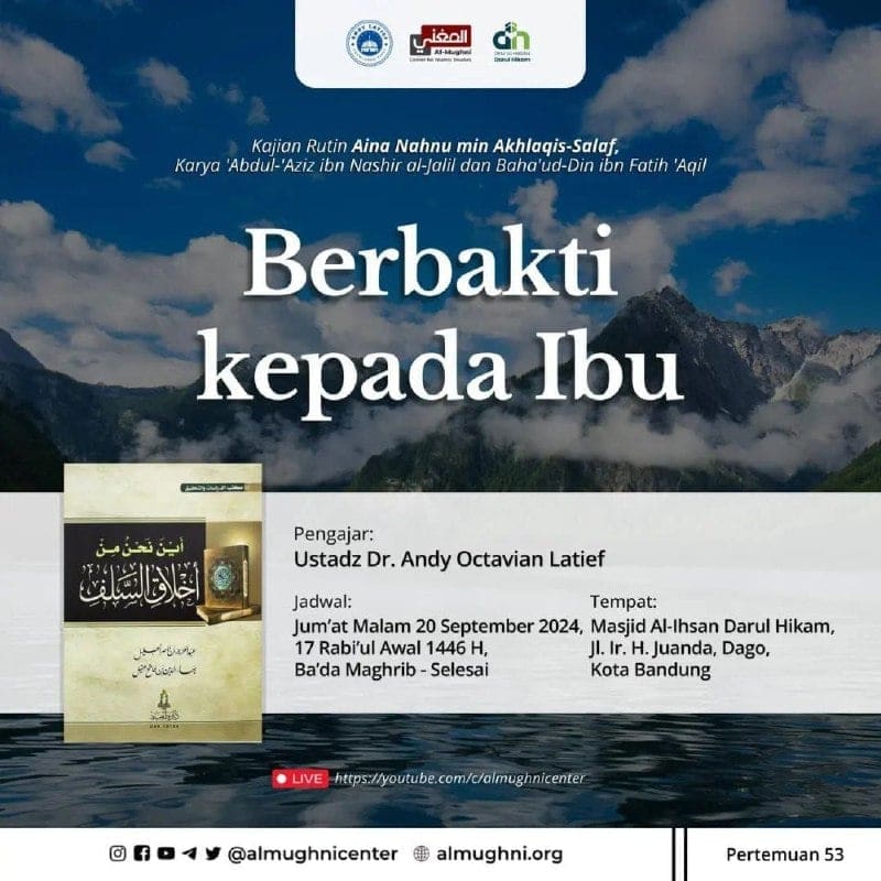 _Bismillah…_ Pemateri : *Ustadz Dr. Andy Octavian Latief, M.Sc. Hafizhahullah*…