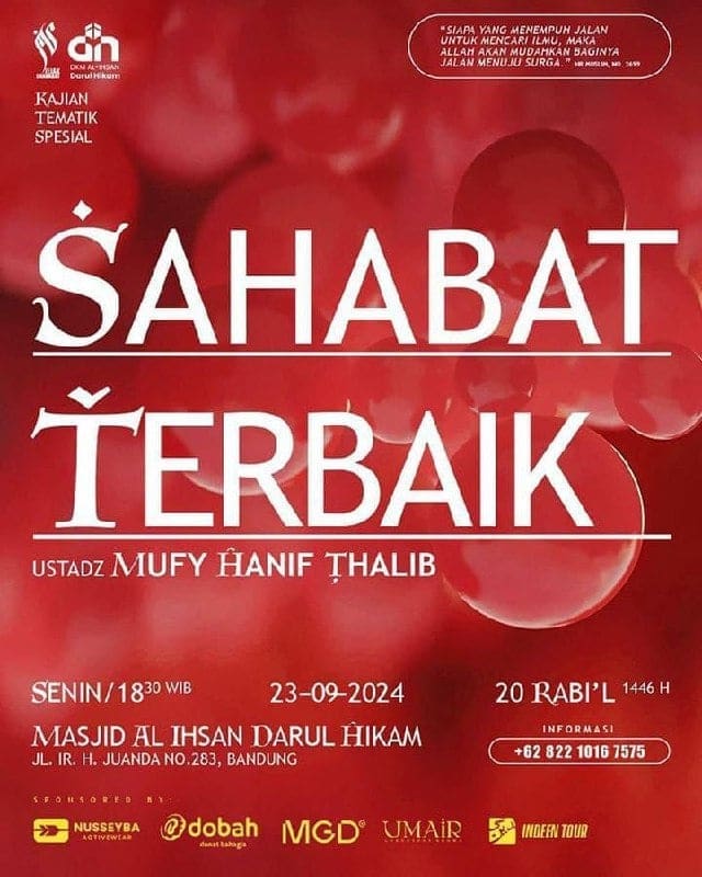 _Bismillah…_  Pemateri : *Ustadz Mufi Hanif Thalib Hafizhahullah* *Pukul 18.30…