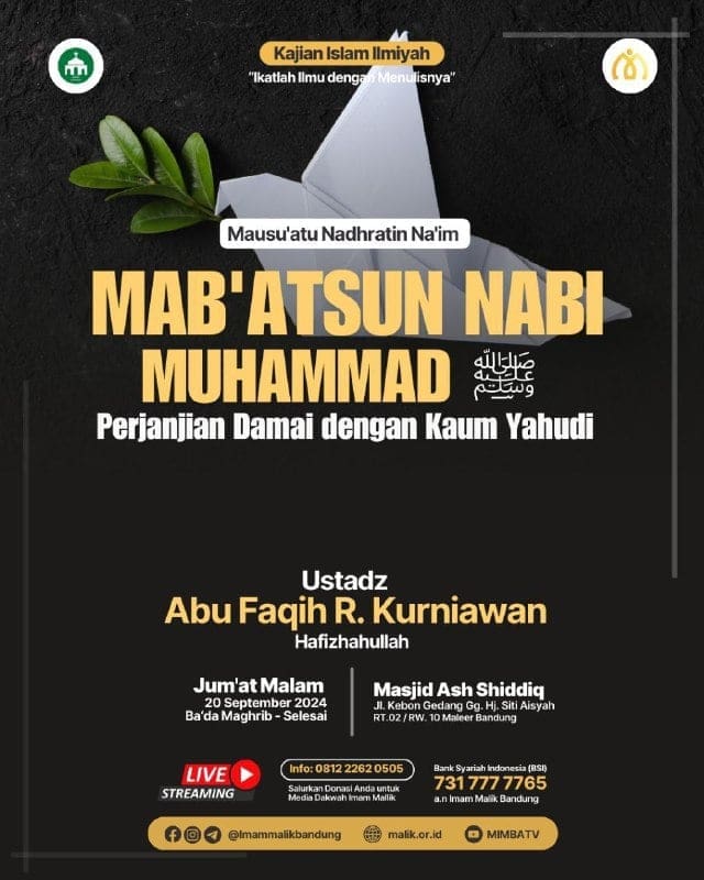 _Bismillah…_Pemateri : *Ustadz Abu Faqih R. Kurniawan Hafizhahullah* *Ba’da Ma…