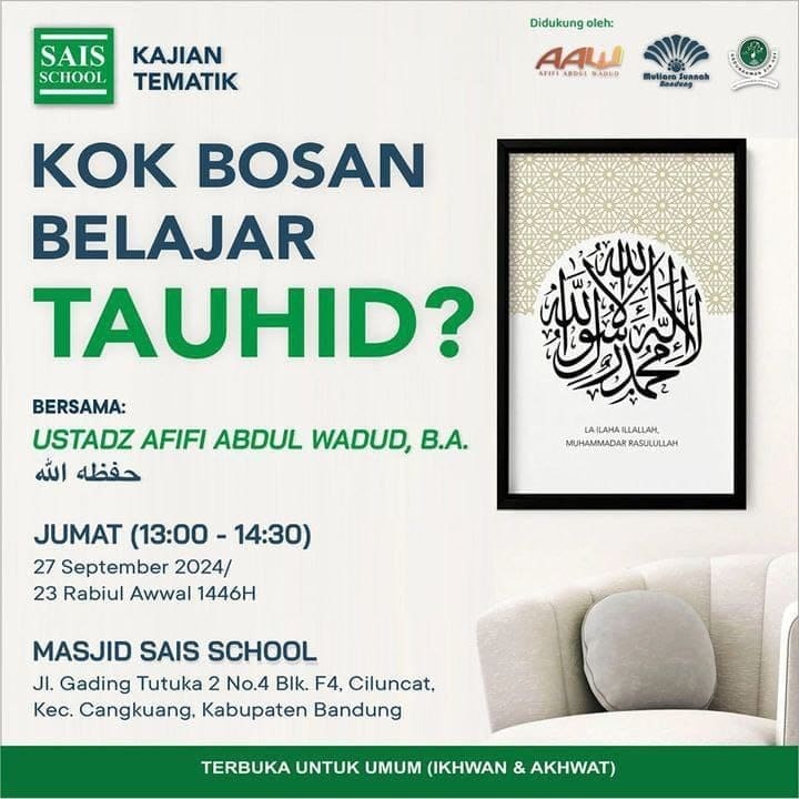 _Bismillah…_Pemateri: *Ustadz Afifi Abdul Wadud, B.A. Hafizhahullah* *Pukul 13…