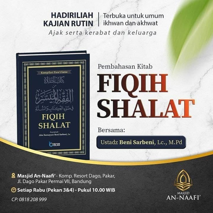 _Bismillah…_Pemateri: *Ustadz Beni Sarbeni, Lc., M.Pd.  Hafizhahullah* *Pukul …