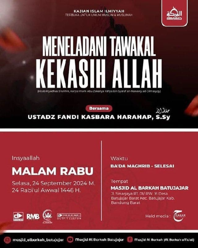 _Bismillah…_Pemateri: *Ustadz Fandi Kasbara Harahap, S. Sy Hafizhahullah* *Ba’…