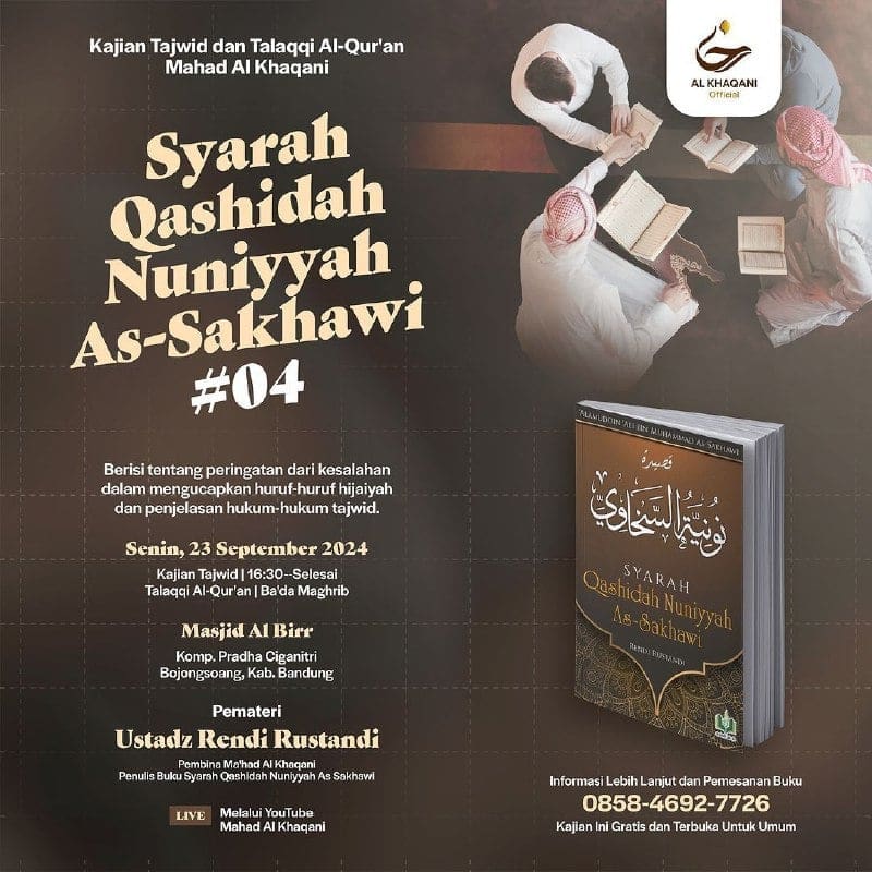 _Bismillah…_Pemateri: *Ustadz Rendi Rustandi Hafidzhahullah* *Pukul 16.30 WIB …