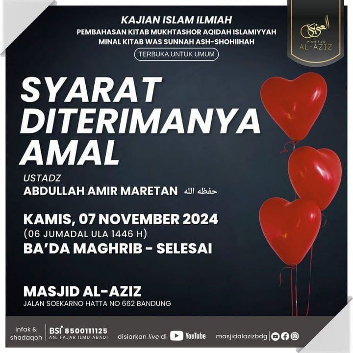 _Bismillah…_ Pemateri : *Ustadz Abdullah Amir Maretan Hafizhahullah* *Ba’da Ma… _Bismillah…_ Pemateri : *Ustadz Abdullah Amir Maretan Hafizhahullah* *Ba’da Ma…