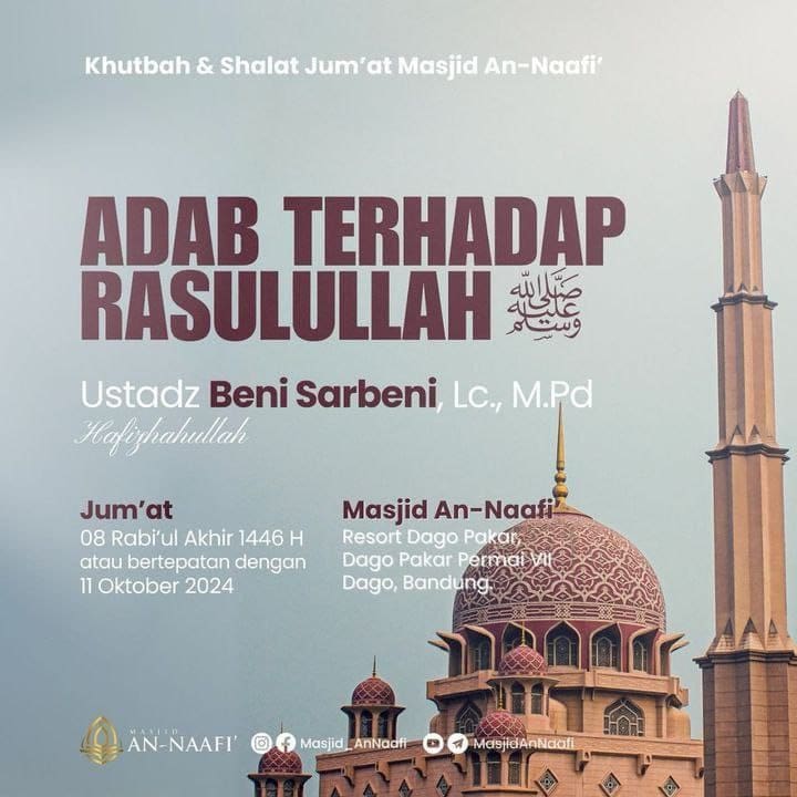 _Bismillah…_ *Ustadz Beni Sarbeni, Lc., M.Pd. Hafizhahullah* *KHUTBAH & SH…