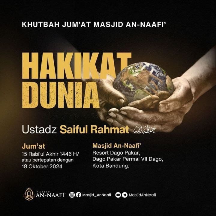 _Bismillah…_ *Ustadz Saiful Rahmat Hafizhahullah* *KHUTBAH & SHOLAT JUM’AT…