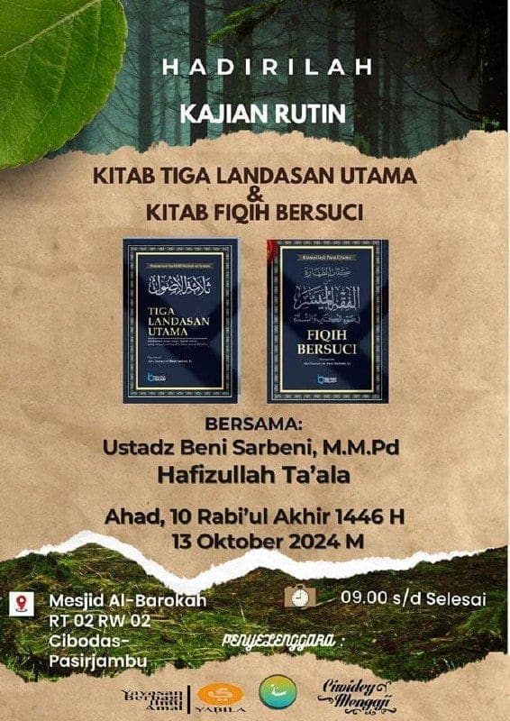 _Bismillah…_Pemateri: *Ustadz Beni Sarbeni, Lc., M.Pd. Hafizhahullah* *Pukul 0…