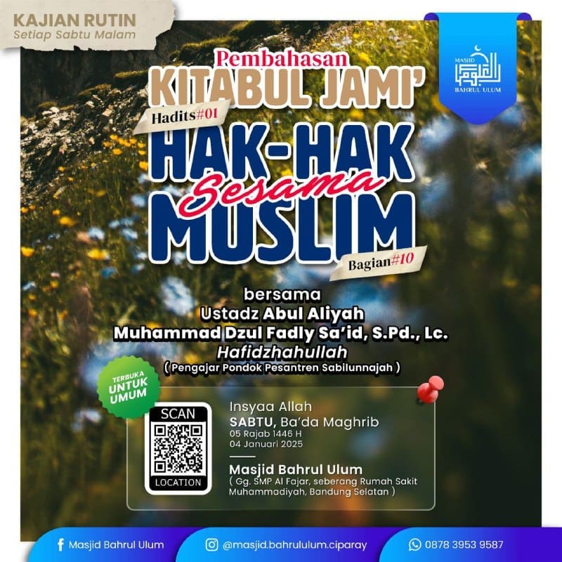 Bismillah…_ *Hadirillah*InsyaAllah,*Kajian Rutin* _(Setiap Sabtu Malam)_- Per… Bismillah…_ *Hadirillah*InsyaAllah,*Kajian Rutin* _(Setiap Sabtu Malam)_- Per…