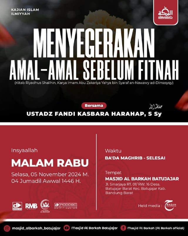 ••••┈┈••••◎◈﷽◈◎••••┈┈••••Ikutilah Kajian Islam Ilmiah, Bersama : Ustadz *Fandi K…