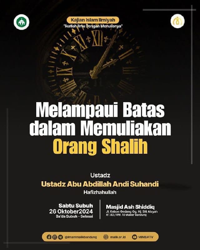 _Bismillah…_Pemateri : *Ustadz Abu Abdillah Andi Suhandi Hafizhahullah* *Ba’da…