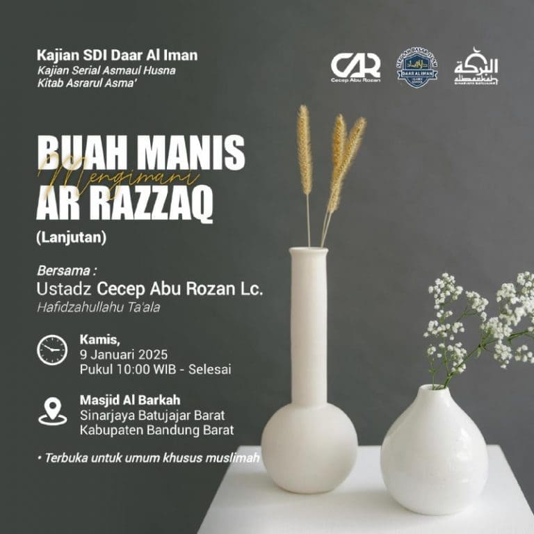Bismillah…Kajian Rutin Khusus Muslimah, besok pagi…Bersama :*Ustadz Cecep Ab… Bismillah…Kajian Rutin Khusus Muslimah, besok pagi…Bersama :*Ustadz Cecep Ab…