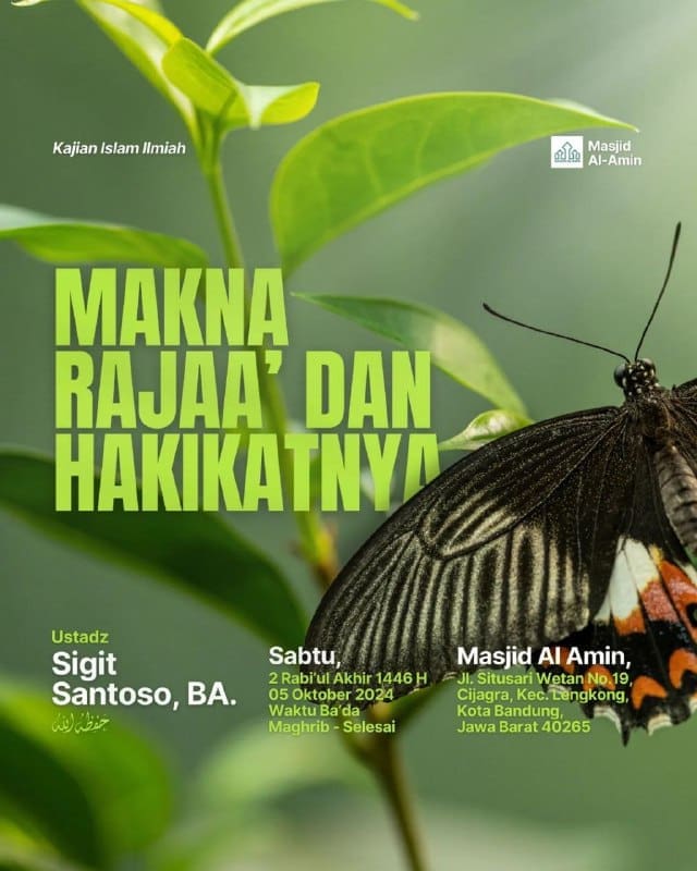 _Bismillah…_Pemateri: *Ustadz Sigit Santoso, BA. Hafizhahullah* *Ba’da Maghrib…