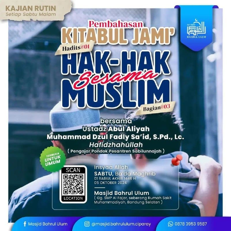 _Bismillah…_ Pemateri : *Ustadz Abul Aliyah Muhammad Dzul Fadly Sa’id, S.Pd., …