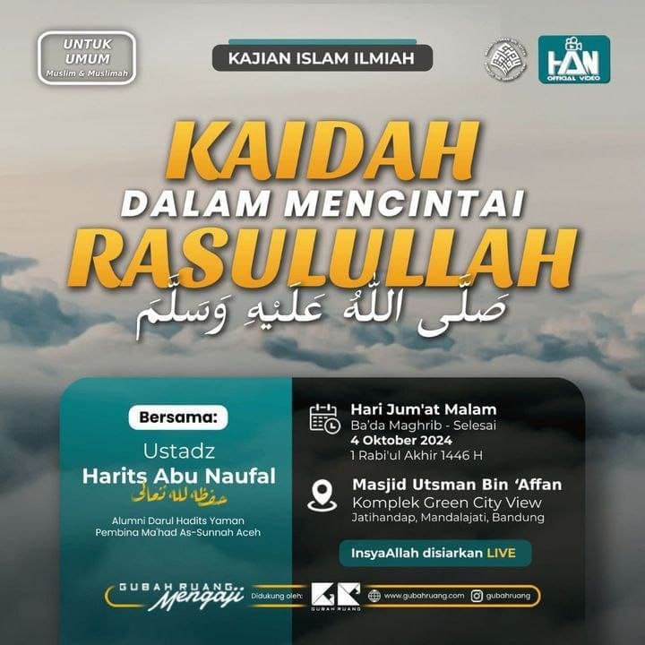 _Bismillah…_ Pemateri : *Ustadz Harits Abu Naufal Hafizhahullah* *Ba’da Maghri…