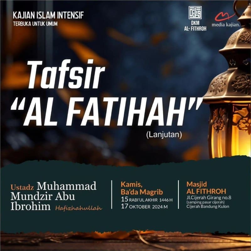 _Bismillah…_Pemateri: *Ustadz Muhammad Mundzir Abu Ibrohim Hafizhahullah* *Ba’…