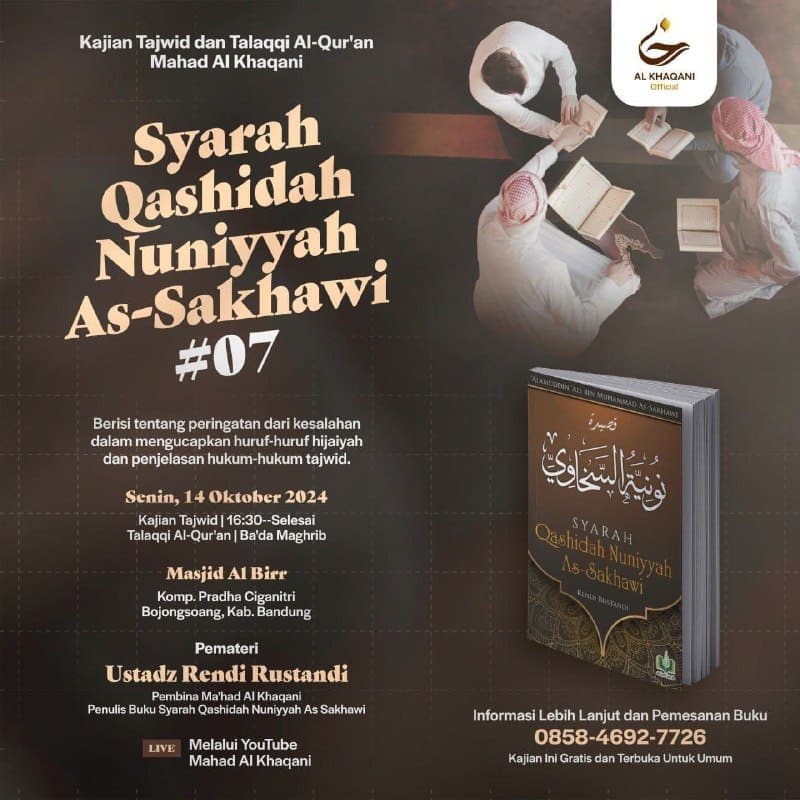 _Bismillah…_Pemateri: *Ustadz Rendi Rustandi Hafidzhahullah* *Pukul 16.30 WIB …
