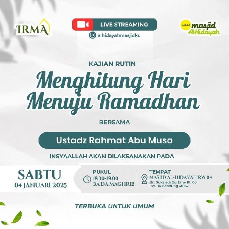 _Bismillah…_Pemateri: *Ustadz Rahmat Abu Musa Hafizhahullah* *Ba’da Maghrib – …
