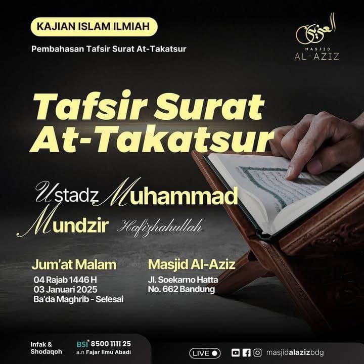 _Bismillah…_ Pemateri : *Ustadz Muhammad Mundzir Abu Ibrohim Hafizhahullah* *B…