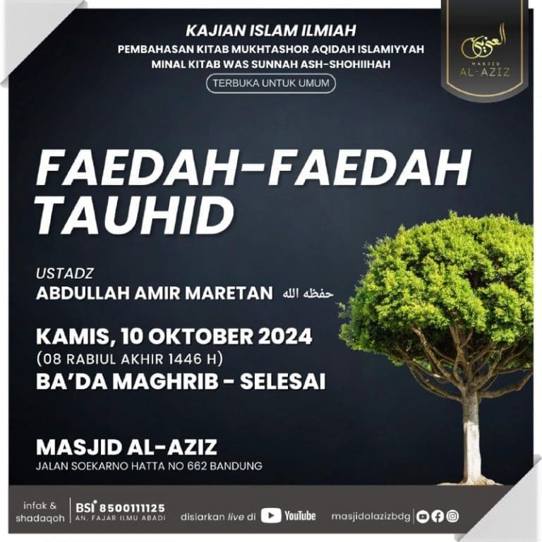 Bismillah… _Hadirilah!!!__KAJIAN ISLAM ILMIAH MASJID AL-AZIZ BANDUNG_TERBUKA UNT…