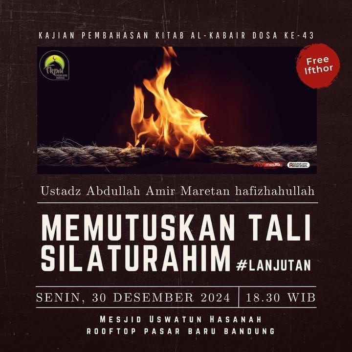 _Bismillah…._Pemateri: *Ustadz Abdullah Amir Maretan Hafidzahullah*  *Ba’da Ma…